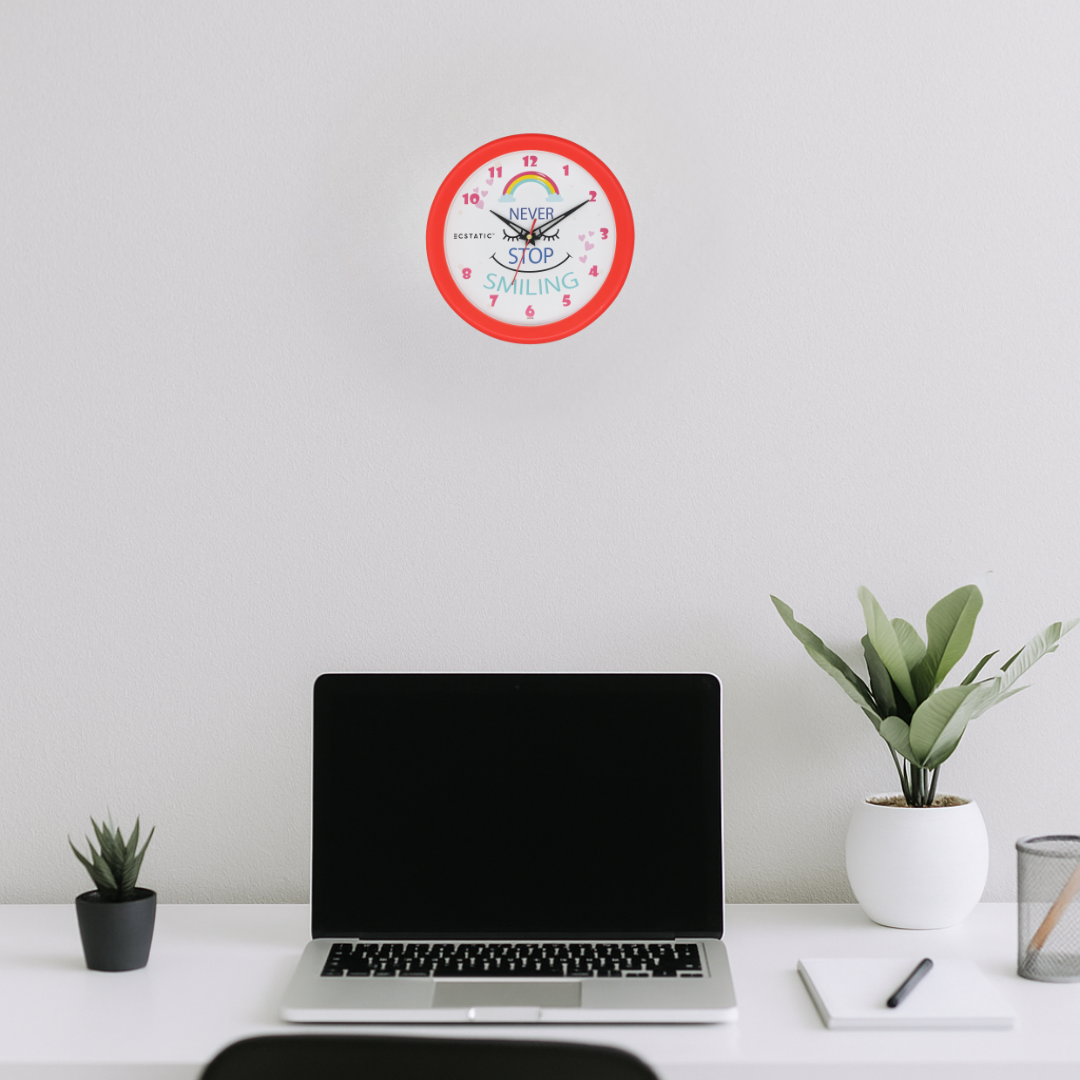 Never Stop Smiling Red