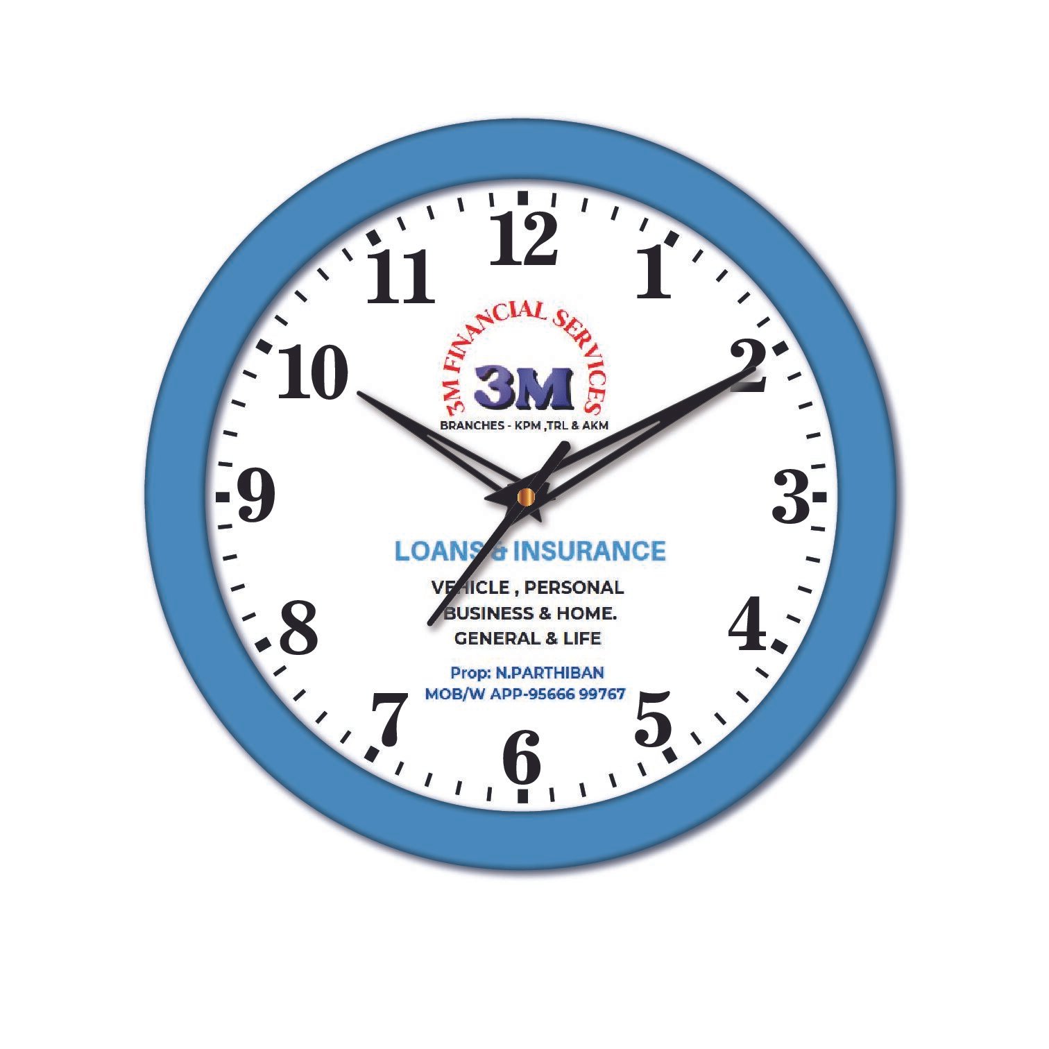 9 inch - Custom Wall Clock