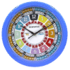 Front Learning Clock 12in Blue