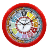 Learning Clock 12in Red