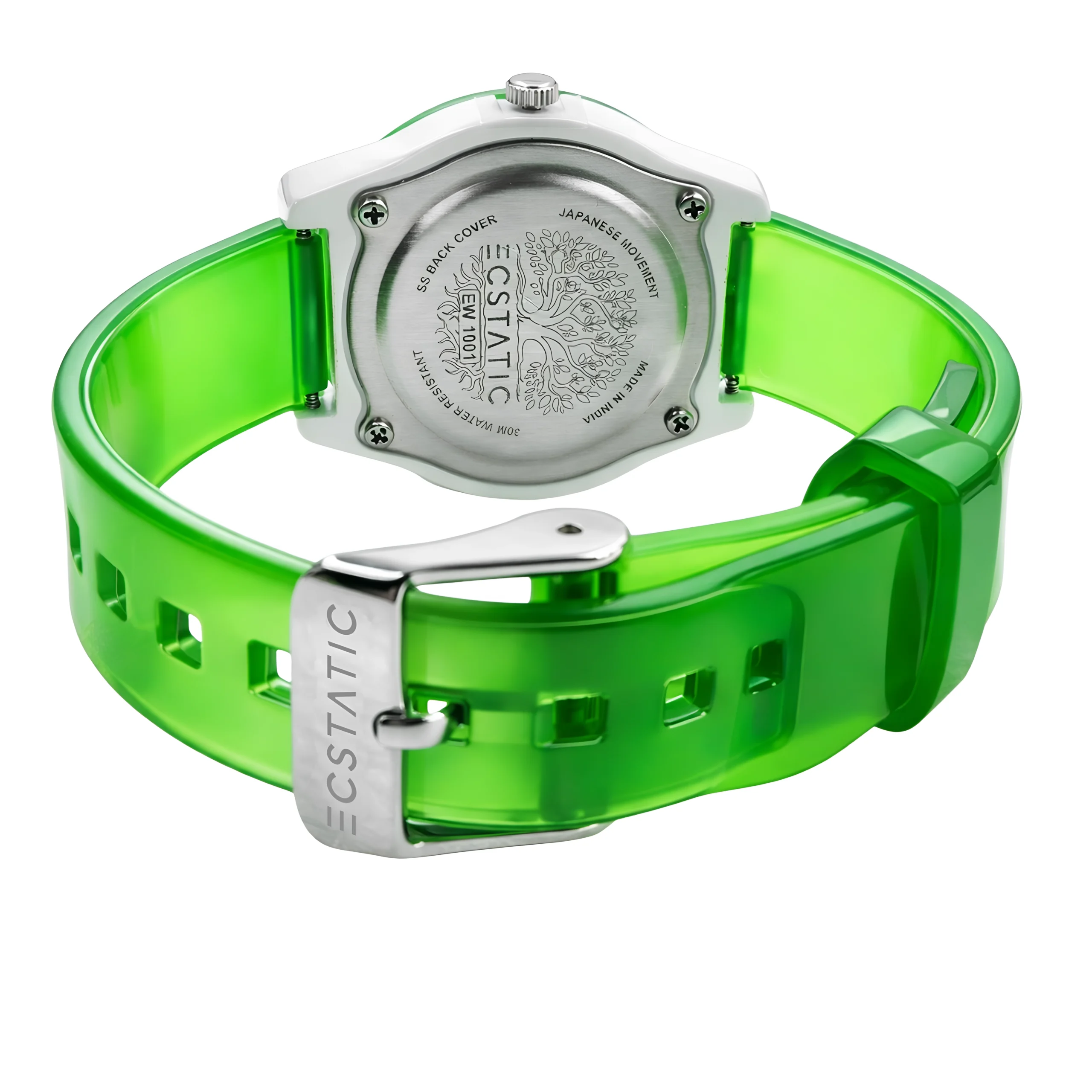 0006 ECSTATIC – Fibre Case, Fibre Strap, Round Learning Dial, Kids Watch