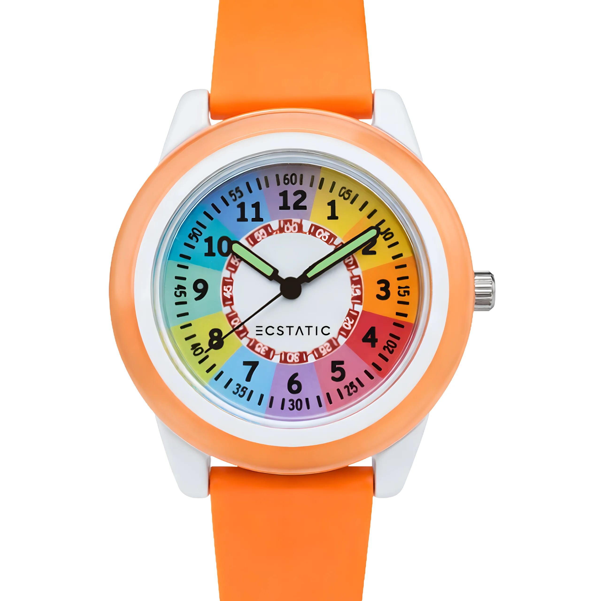 ECSTATIC – Fibre Case, Fibre Strap, Round Learning Dial, Kids Watch