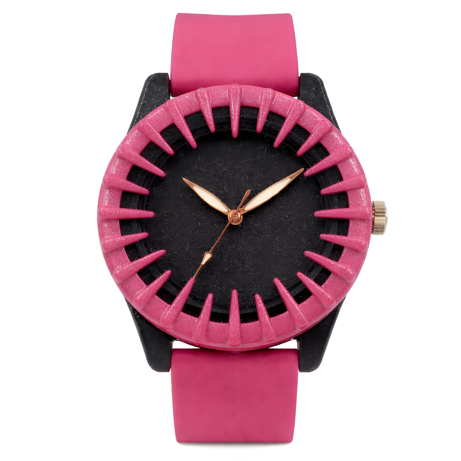ECSTATIC-Bar Design, Fibre Case, Fibre Strap, Black Dial, Kids Watch