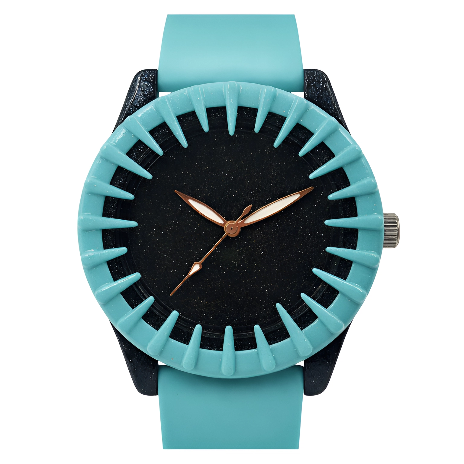ECSTATIC-Bar Design, Fibre Case, Fibre Strap, Black Dial, Kids Watch