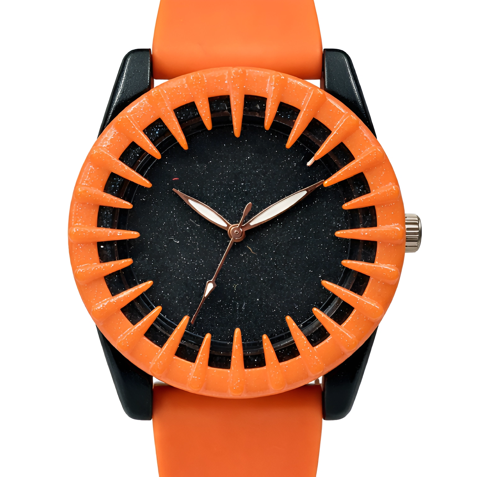 01 (3) ECSTATIC-Bar Design, Fibre Case, Fibre Strap, Black Dial, Kids Watch