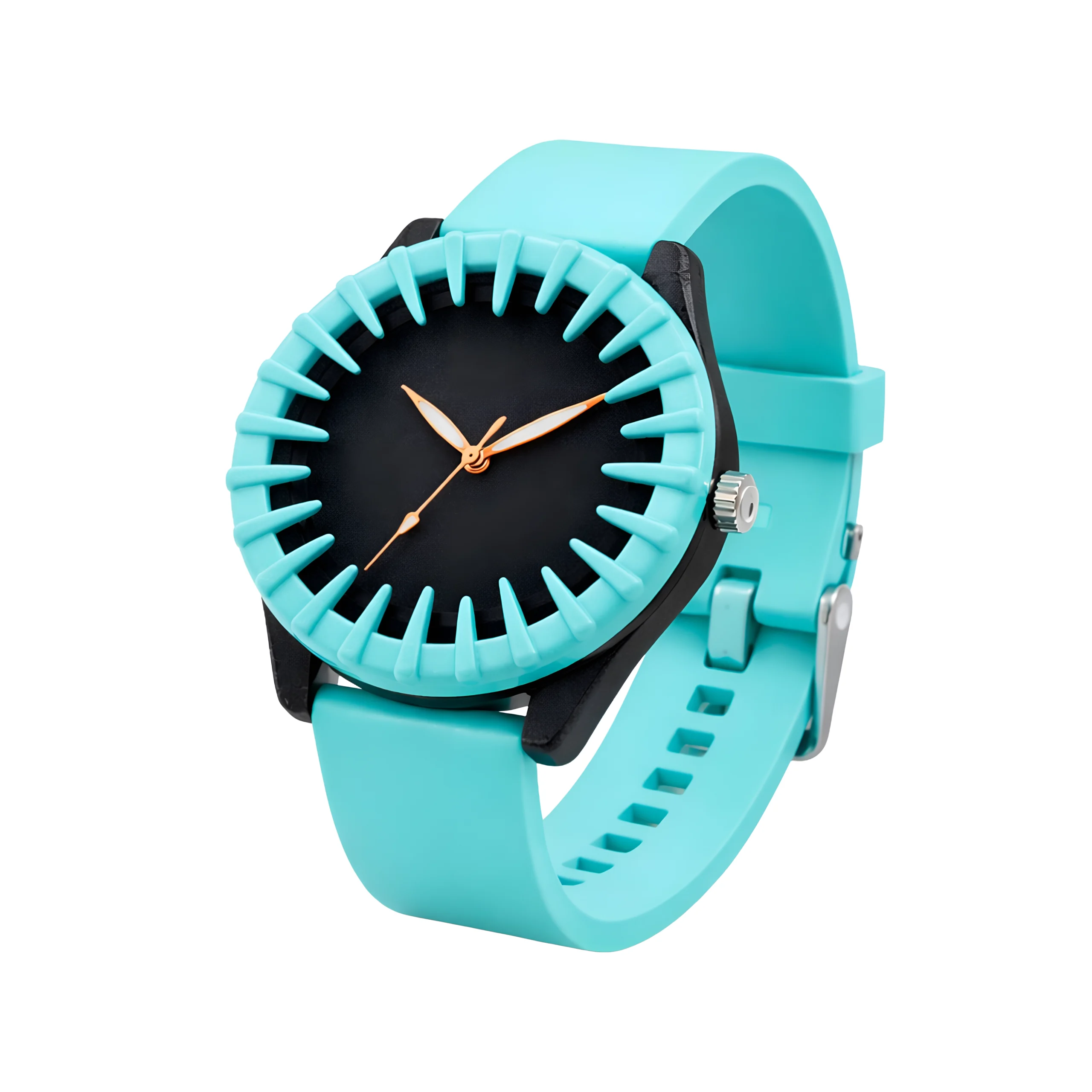 ECSTATIC-Bar Design, Fibre Case, Fibre Strap, Black Dial, Kids Watch