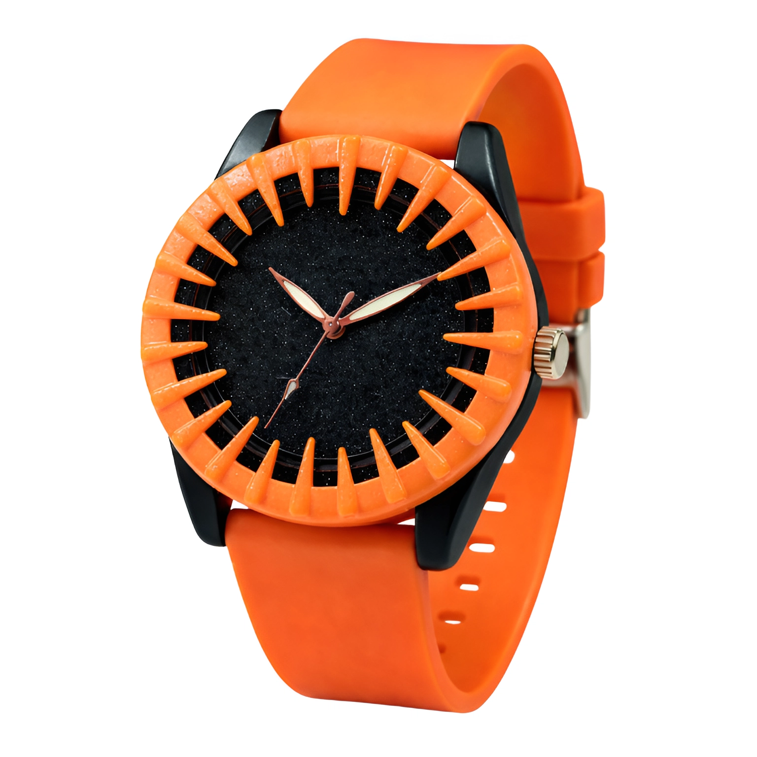 01 (4) ECSTATIC-Bar Design, Fibre Case, Fibre Strap, Black Dial, Kids Watch