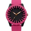 ECSTATIC-Bar Design, Fibre Case, Fibre Strap, Black Dial, Kids Watch