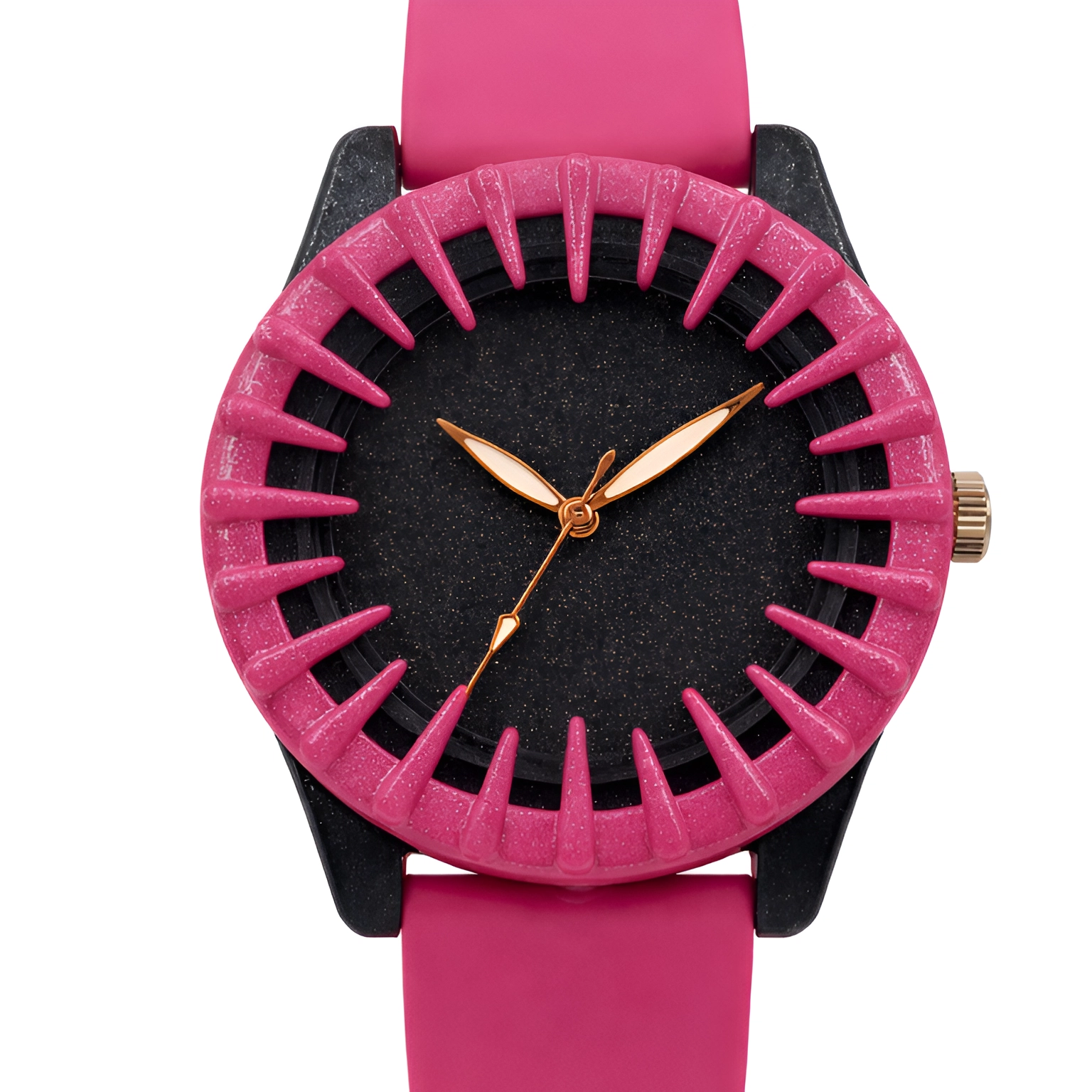 ECSTATIC-Bar Design, Fibre Case, Fibre Strap, Black Dial, Kids Watch