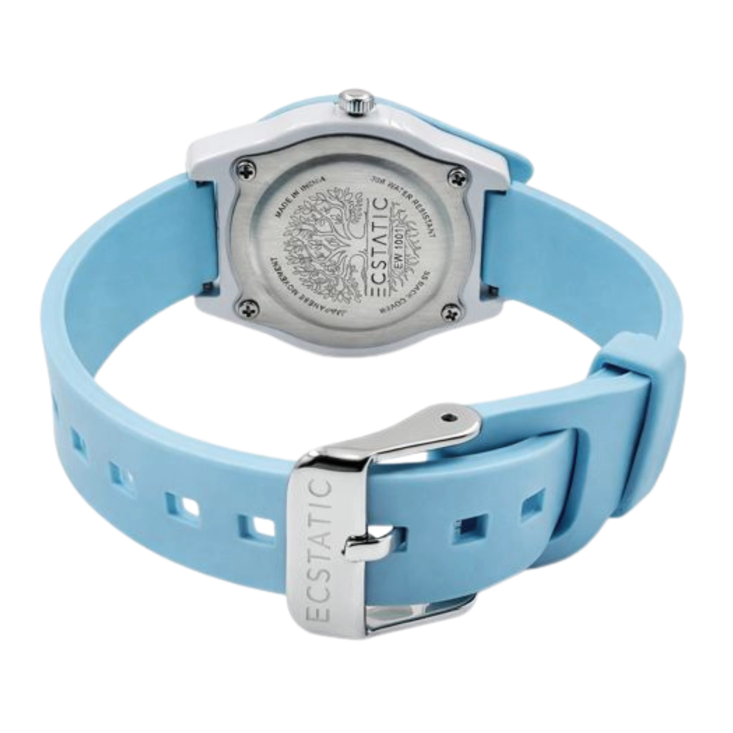 ECSTATIC – Cat Design, Fibre Case, Fibre Strap, White Dial, Kids Watch