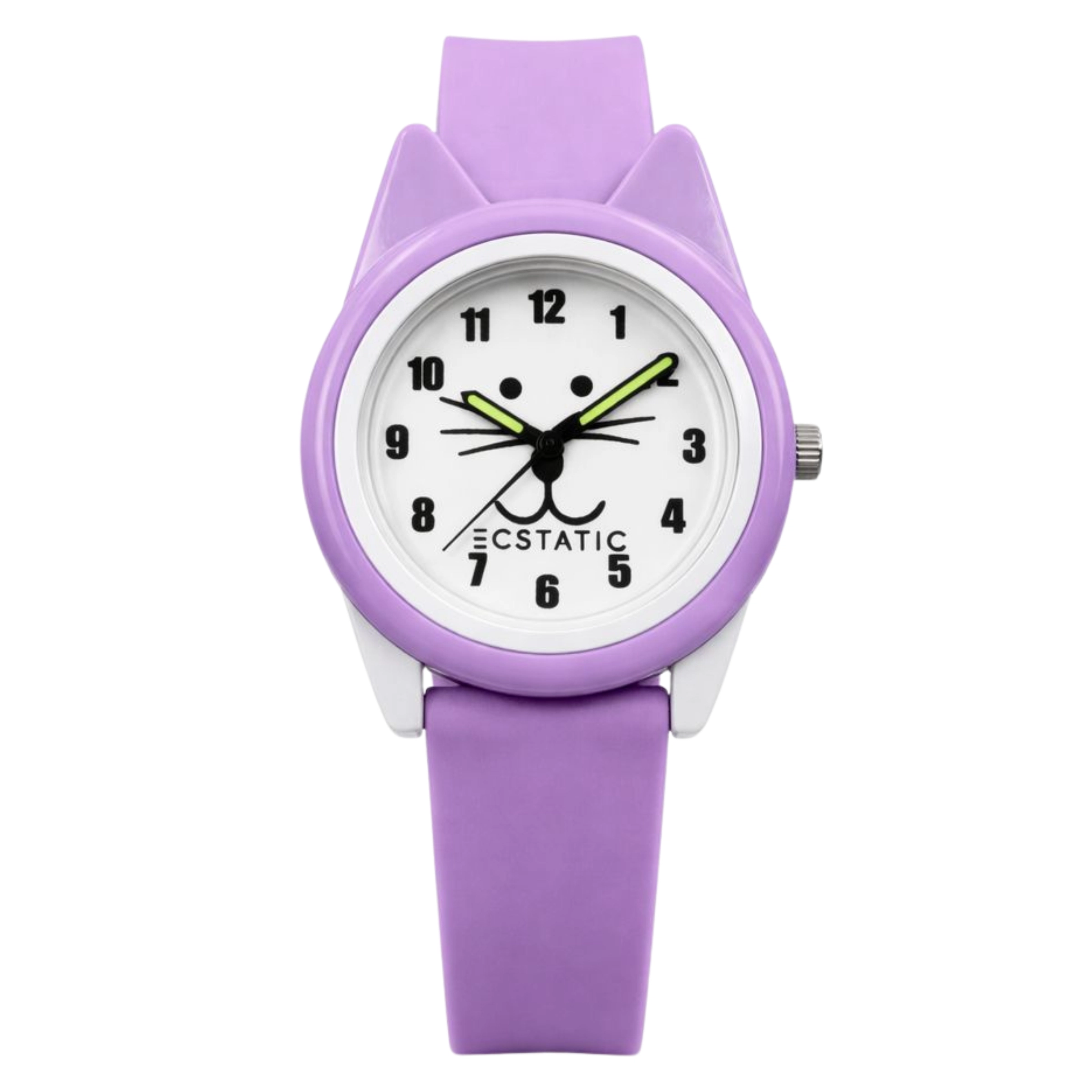 ECSTATIC – Cat Design, Fibre Case, Fibre Strap, White Dial, Kids Watch