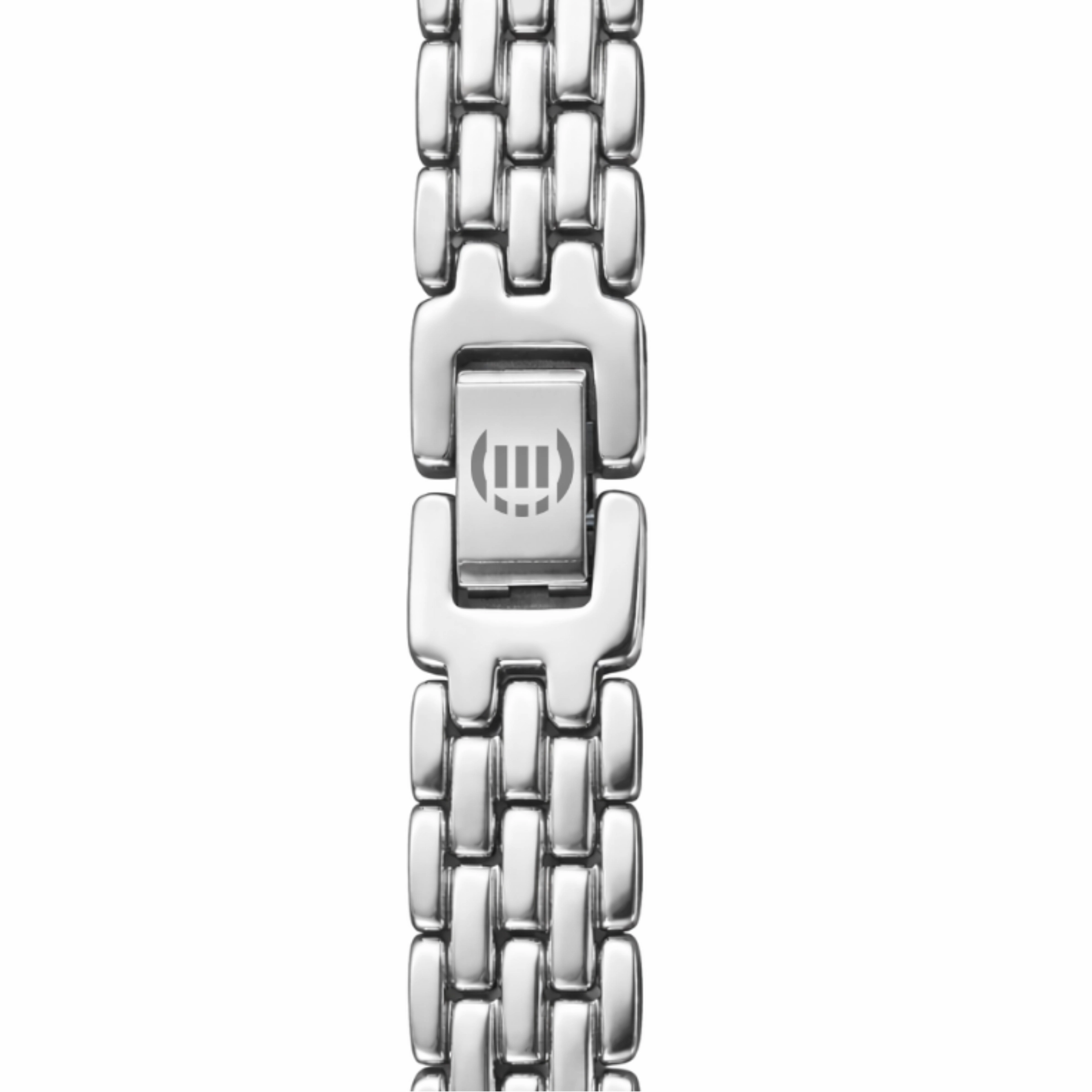 ECSTATIC - Steel look, Metal case, metal band , White dial, Women's watch