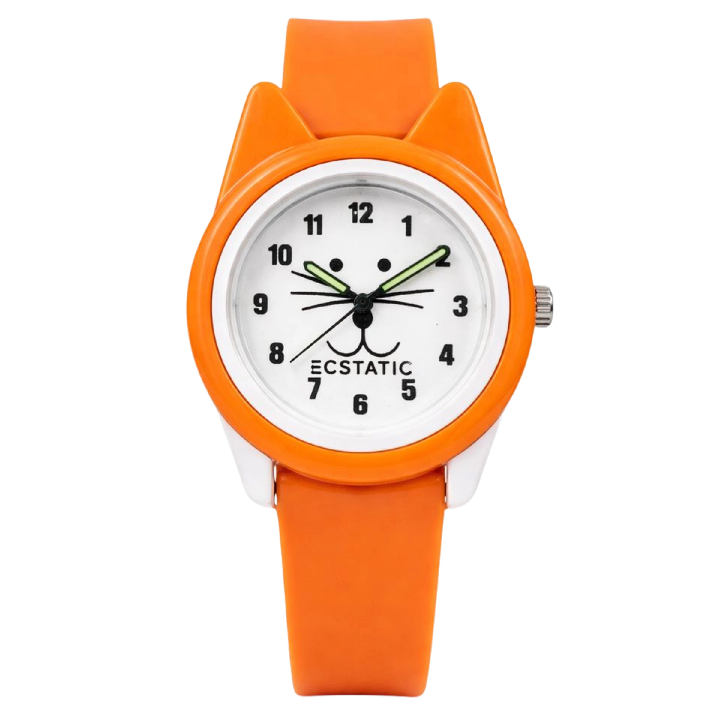 ECSTATIC – Cat Design, Fibre Case, Fibre Strap, White Dial, Kid Watch