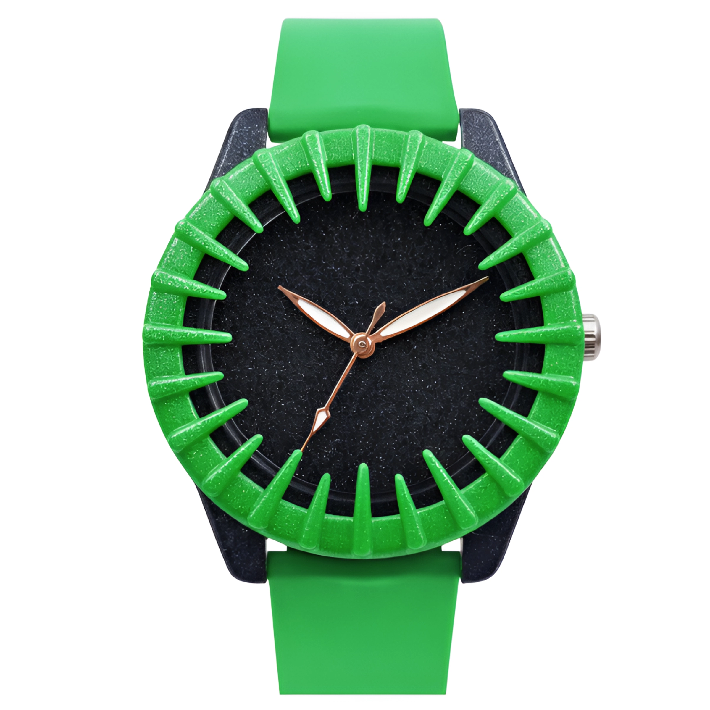 ECSTATIC-Bar Design, Fibre Case, Fibre Strap, Black Dial, Kids Watch