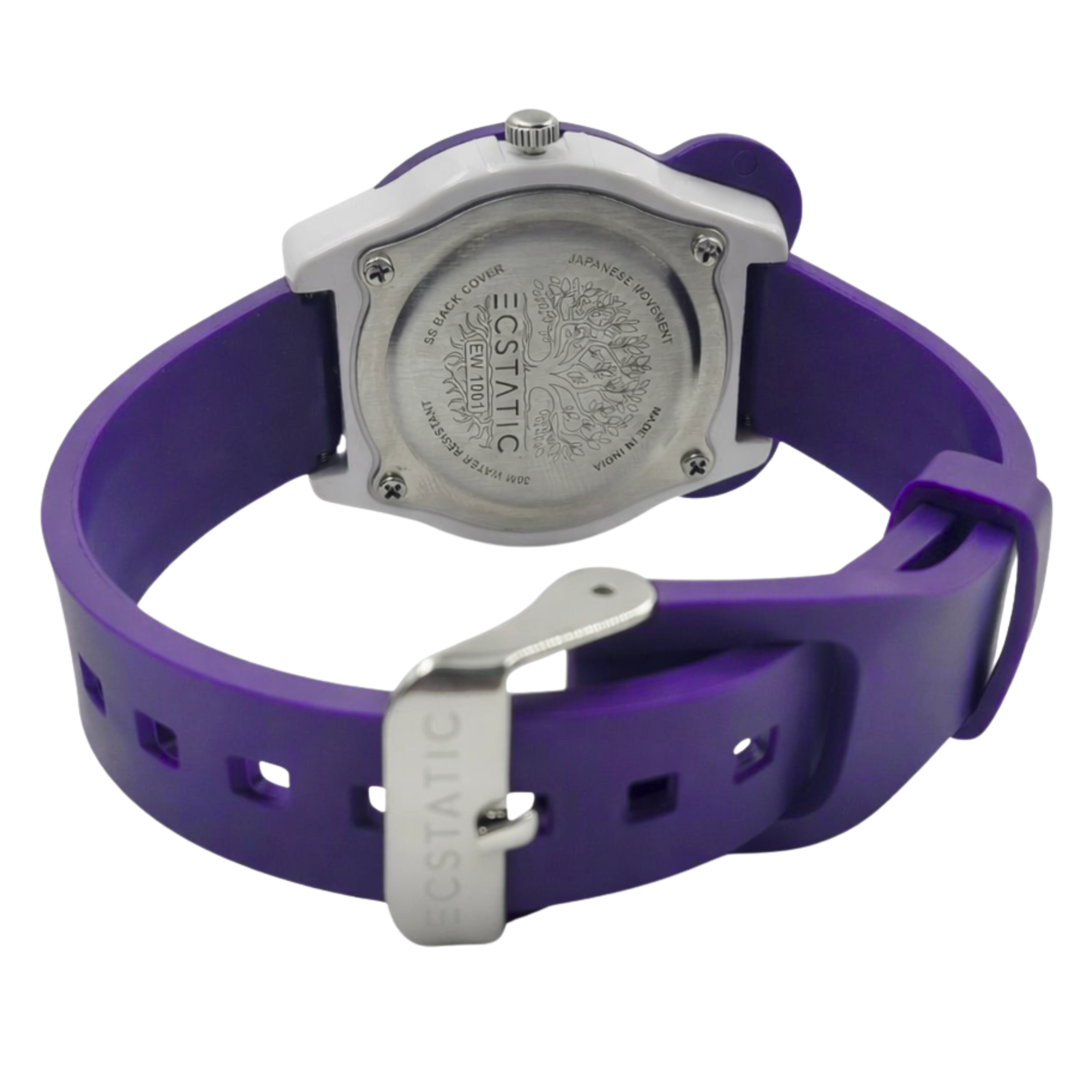 ECSTATIC – Mickey Design, Fibre Case, Fibre Strap, White Dial, Kids Watch