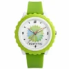 ECSTATIC – Flower Design, Fibre Case, Fibre Strap, White Dial, Kids Watch