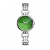 ECSTATIC - Steel look, Metal case, metal band ,  Green dial, Women's watch