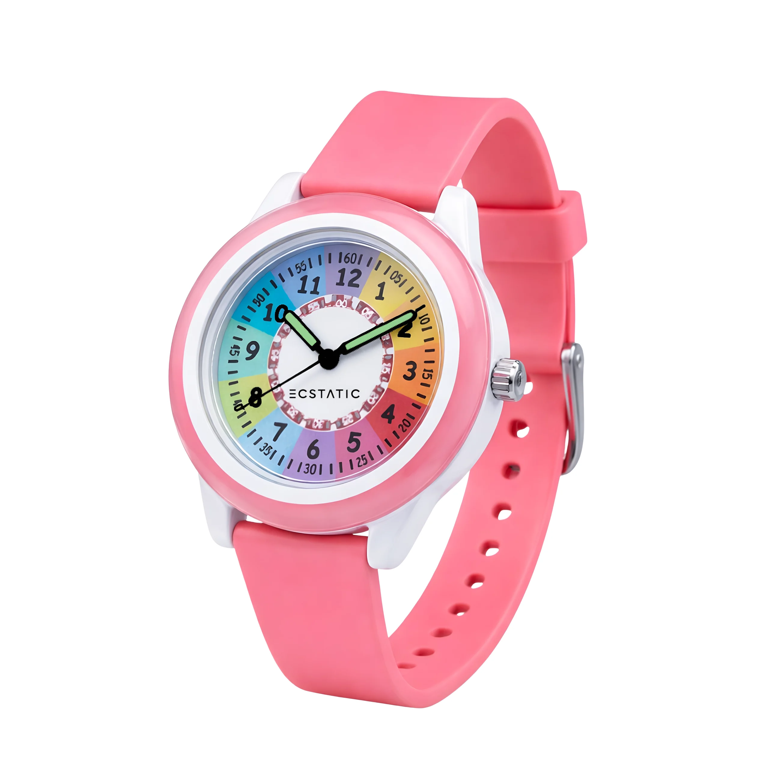ECSTATIC – Fibre Case, Fibre Strap, Round Learning Dial, Kids Watch