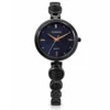 ECSTATIC - Black colour, Metal case, metal band ,  Blue dial, Women's watch