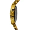 ECSTATIC - Gold plated, Metal case, Sleek metal band, Golden dial, Women's watch