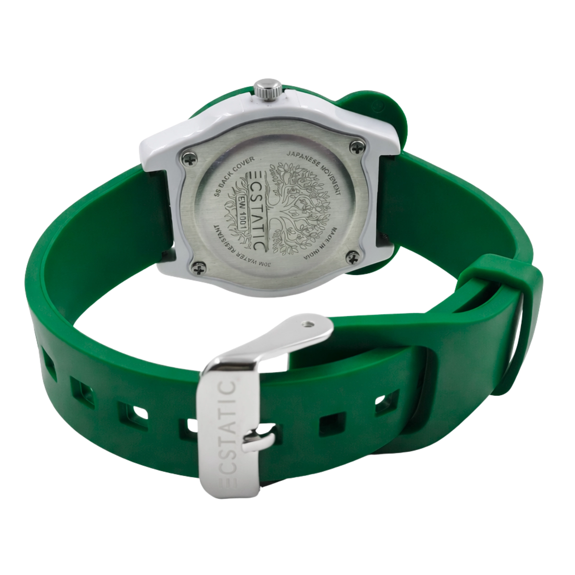 ECSTATIC – Mickey Design, Fibre Case, Fibre Strap, White Dial, Kids Watch