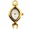 ECSTATIC - Goldplated, Metal case, Sleek metal band ,  Silver white dial, Women's watch