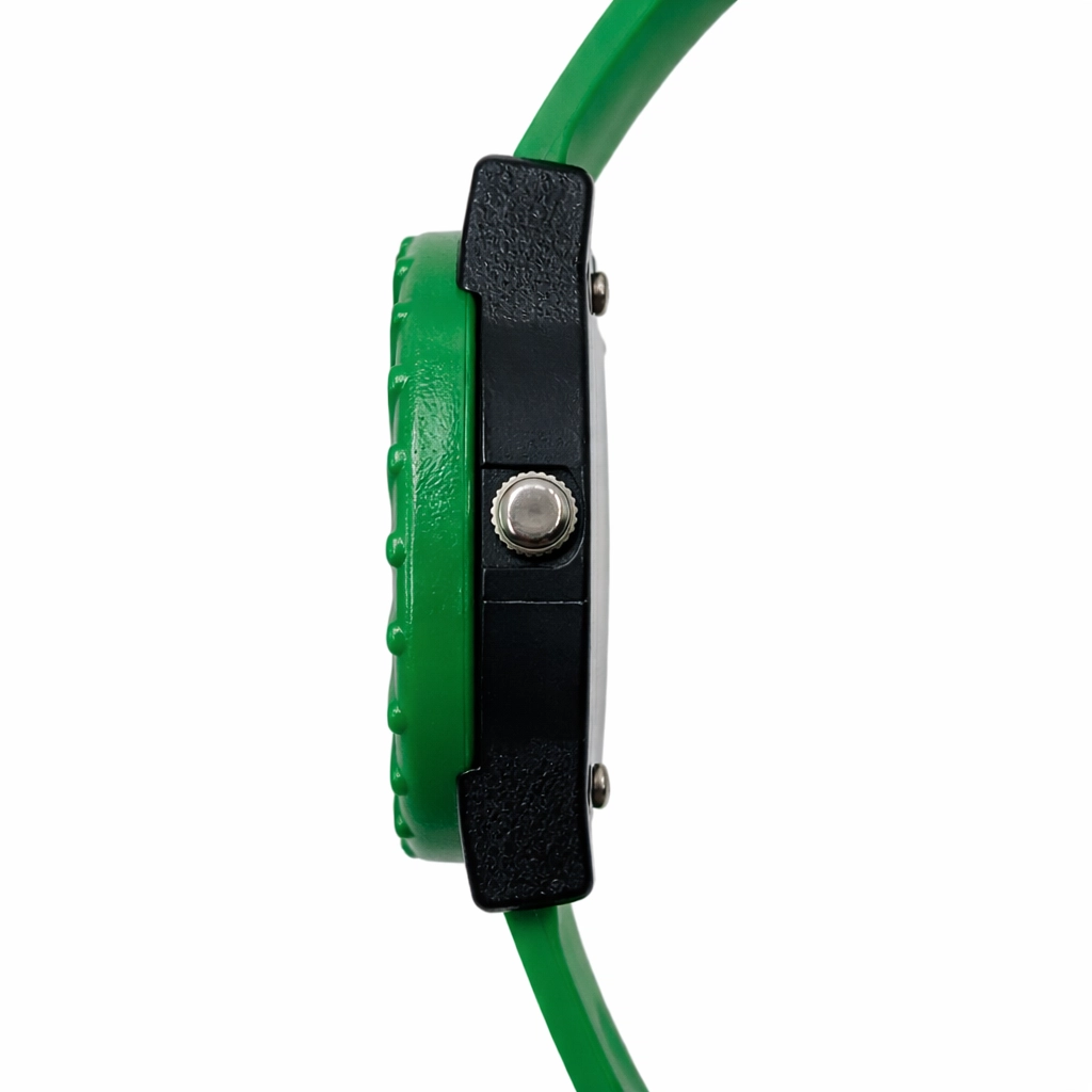 ECSTATIC-Bar Design, Fibre Case, Fibre Strap, Black Dial, Kids Watch