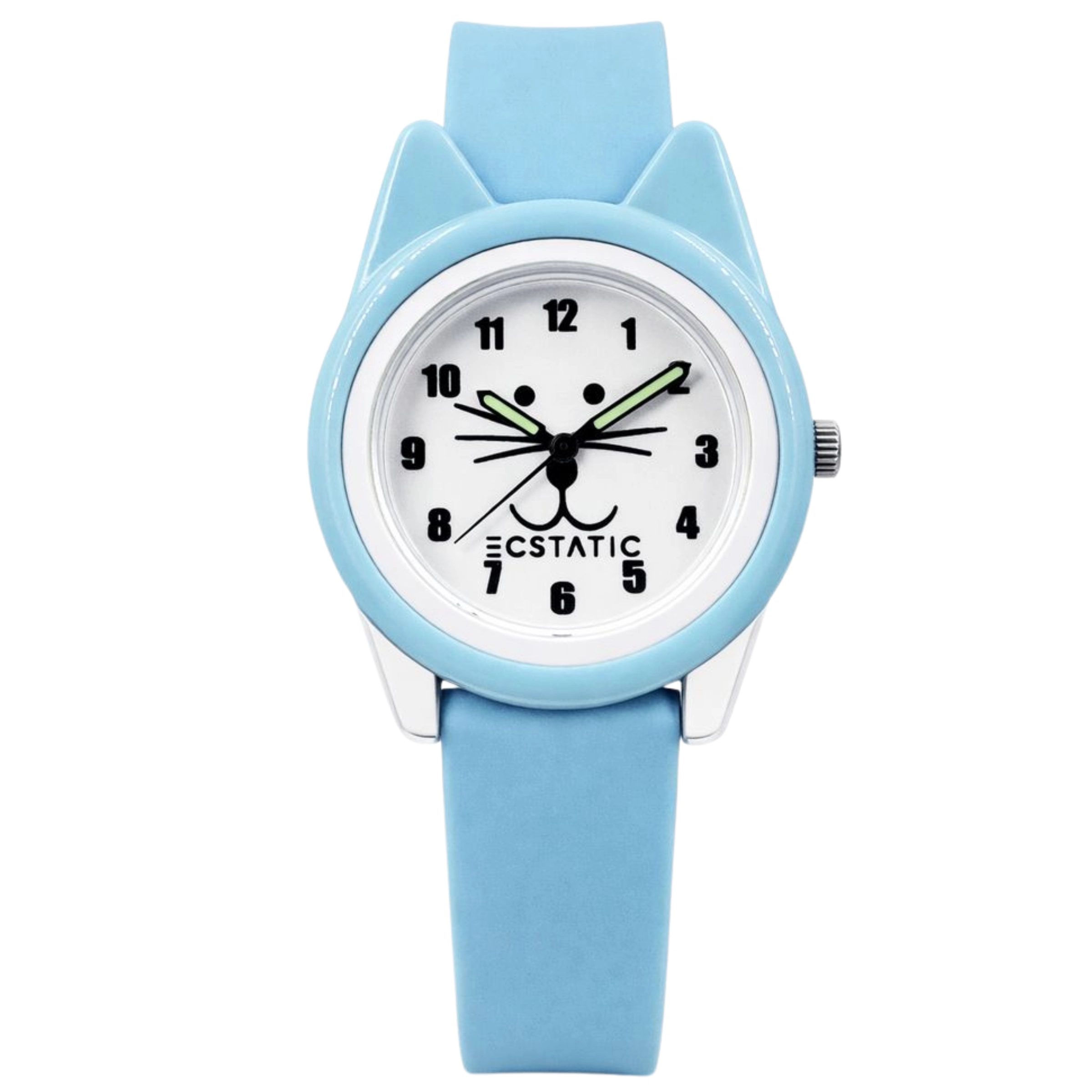 ECSTATIC – Cat Design, Fibre Case, Fibre Strap, White Dial, Kids Watch