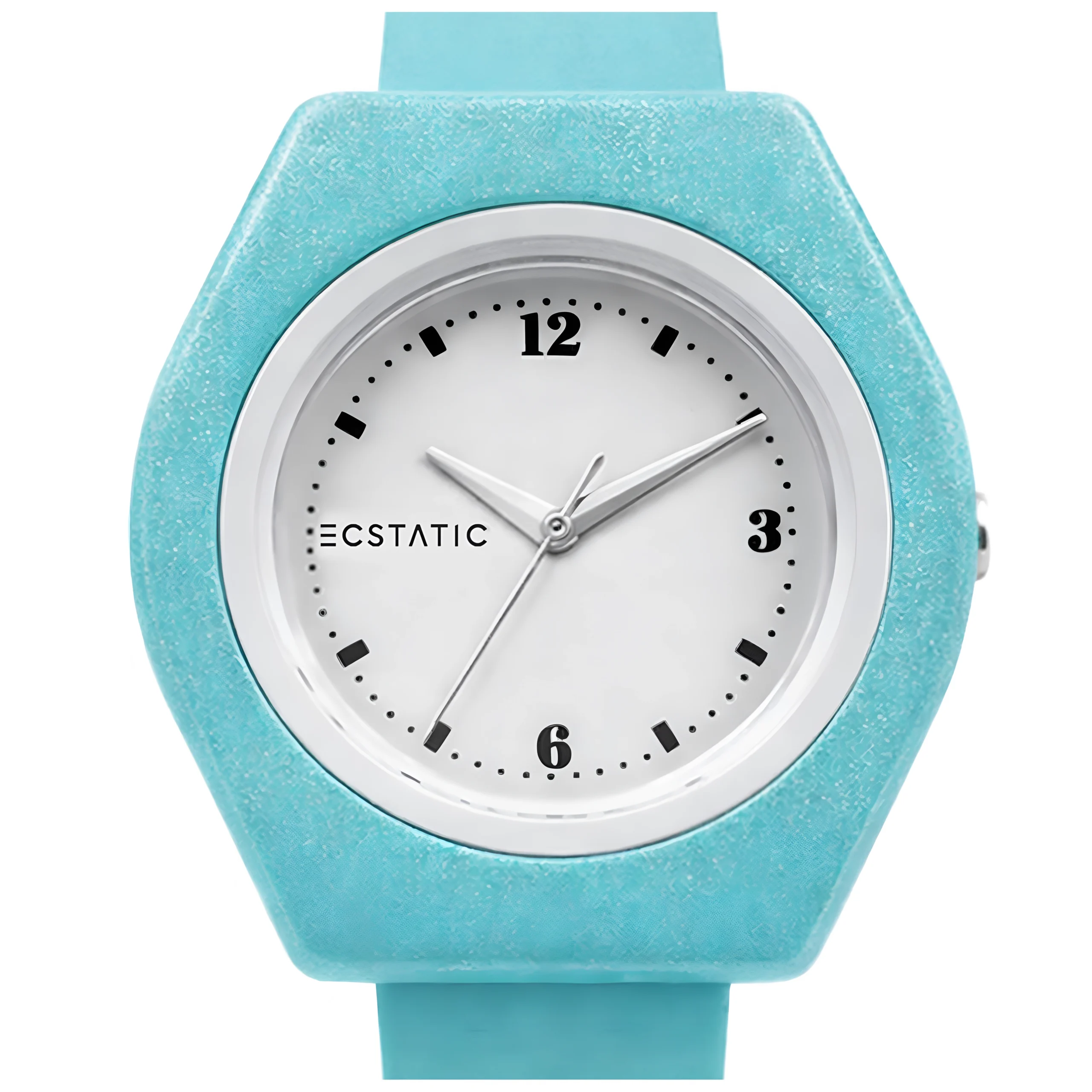 ECSTATIC – Tonneau Design, Fibre Case, Fibre Strap, White Dial, Kids Watch