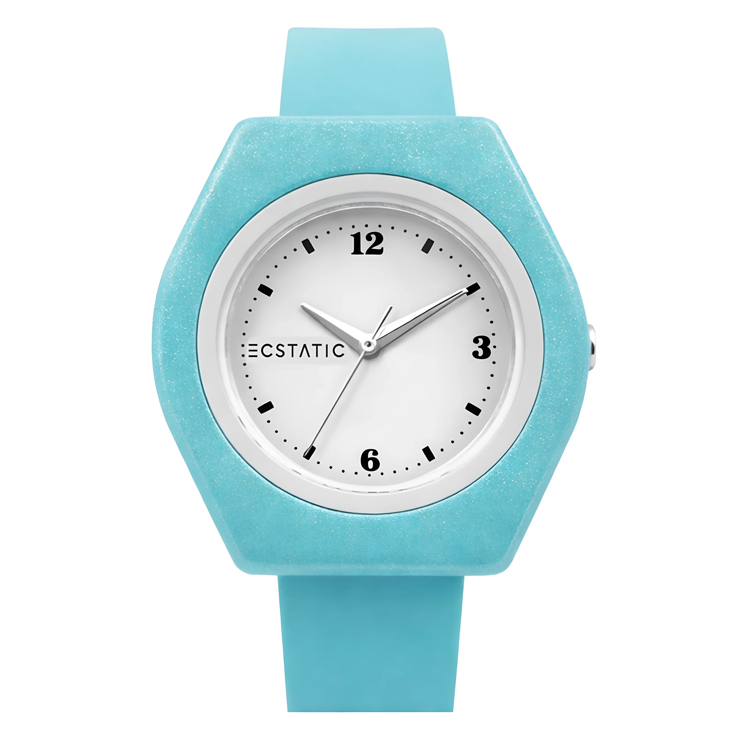 ECSTATIC – Tonneau Design, Fibre Case, Fibre Strap, White Dial, Kids Watch