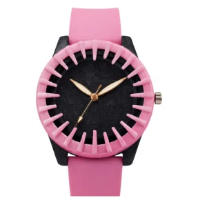 ECSTATIC-Bar Design, Fibre Case, Fibre Strap, Black Dial, Kids Watch