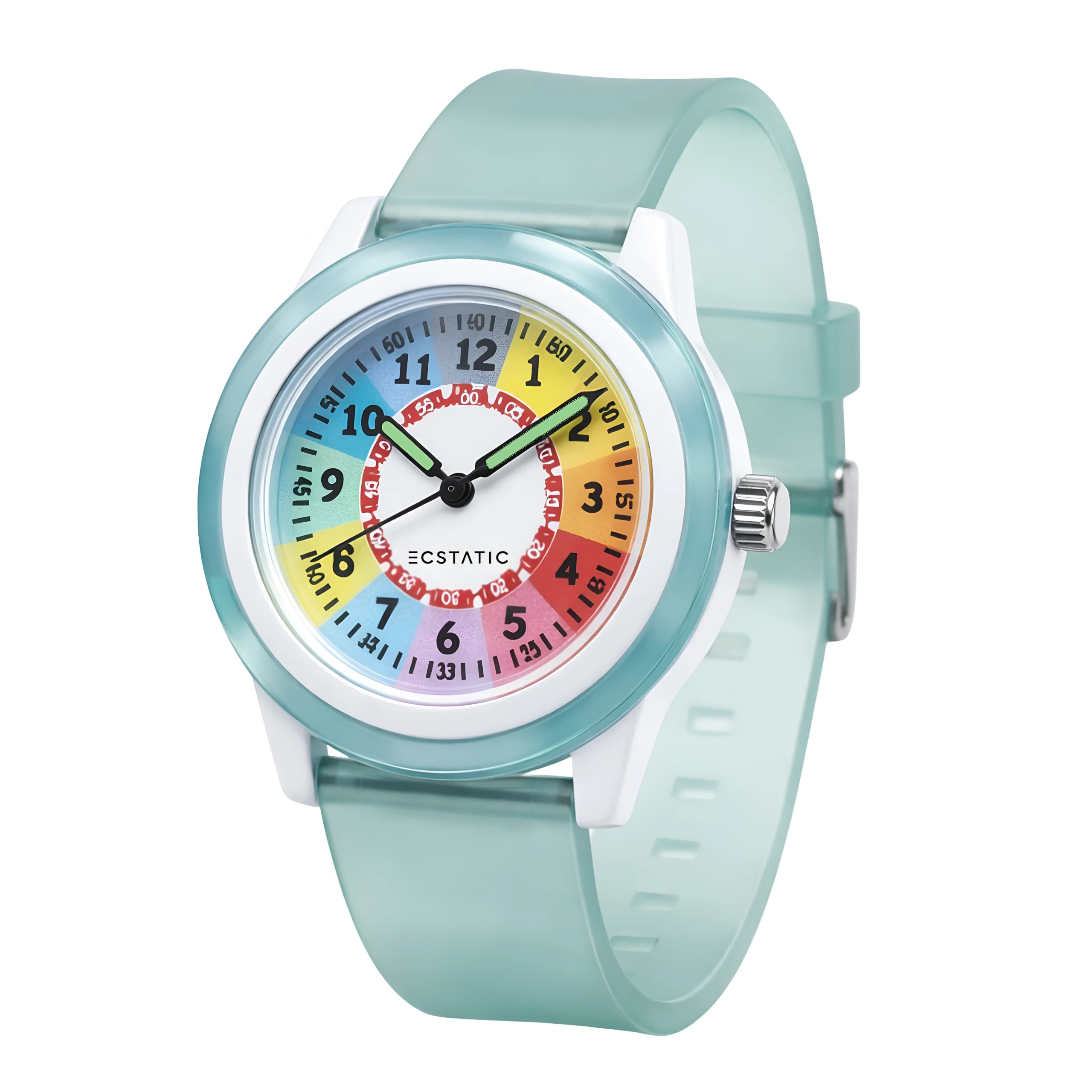 ECSTATIC – Fibre Case, Fibre Strap, Round Learning Dial, Kids Watch
