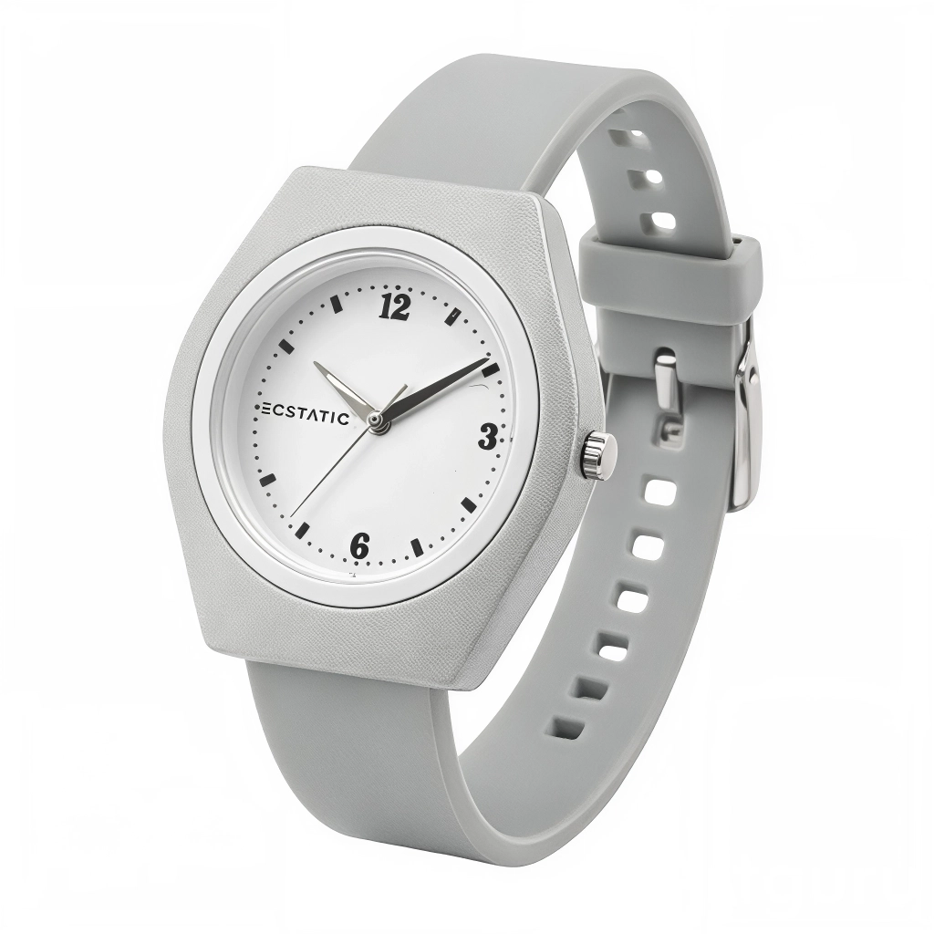 ECSTATIC – Tonneau Design, Fibre Case, Fibre Strap, White Dial, Kids Watch