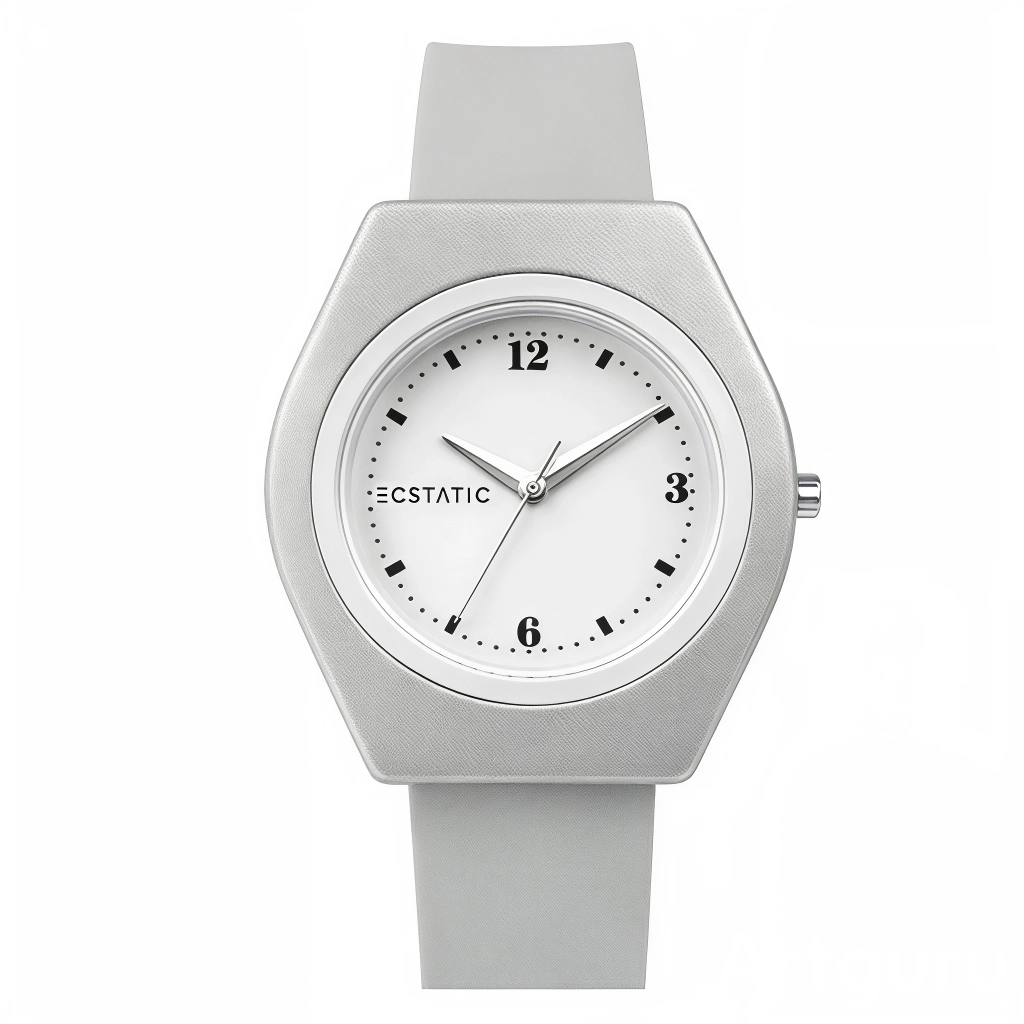 ECSTATIC – Tonneau Design, Fibre Case, Fibre Strap, White Dial, Kids Watch
