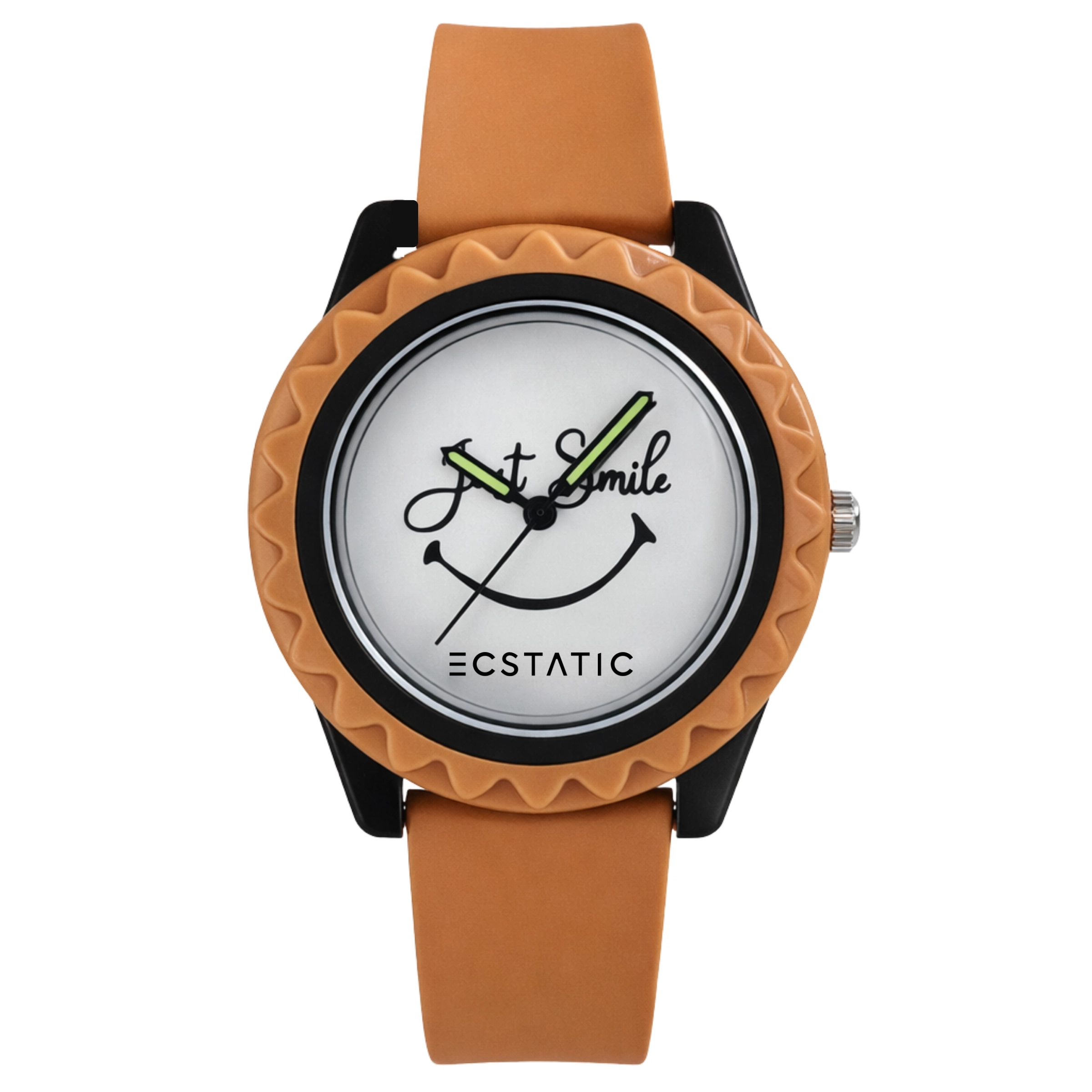 ECSTATIC – Aadhavan Design, Fibre Case, Fibre Strap, White Dial, Kids Watch