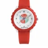 ECSTATIC – Flower Design, Fibre Case, Fibre Strap, White Dial, Kids Watch