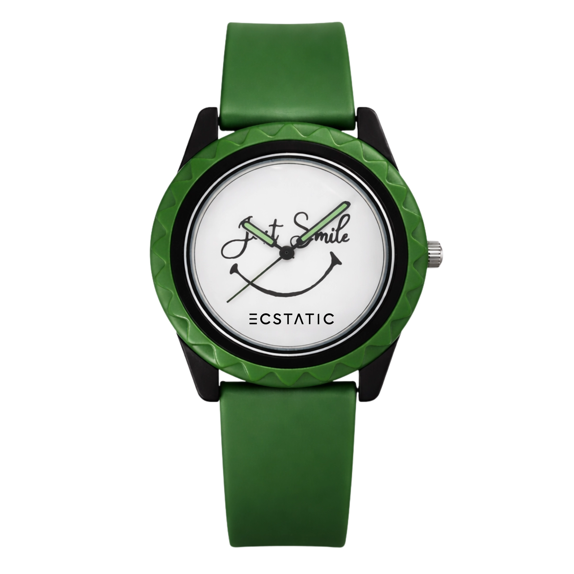 ECSTATIC – Aadhavan Design, Fibre Case, Fibre Strap, White Dial, Kids Watch
