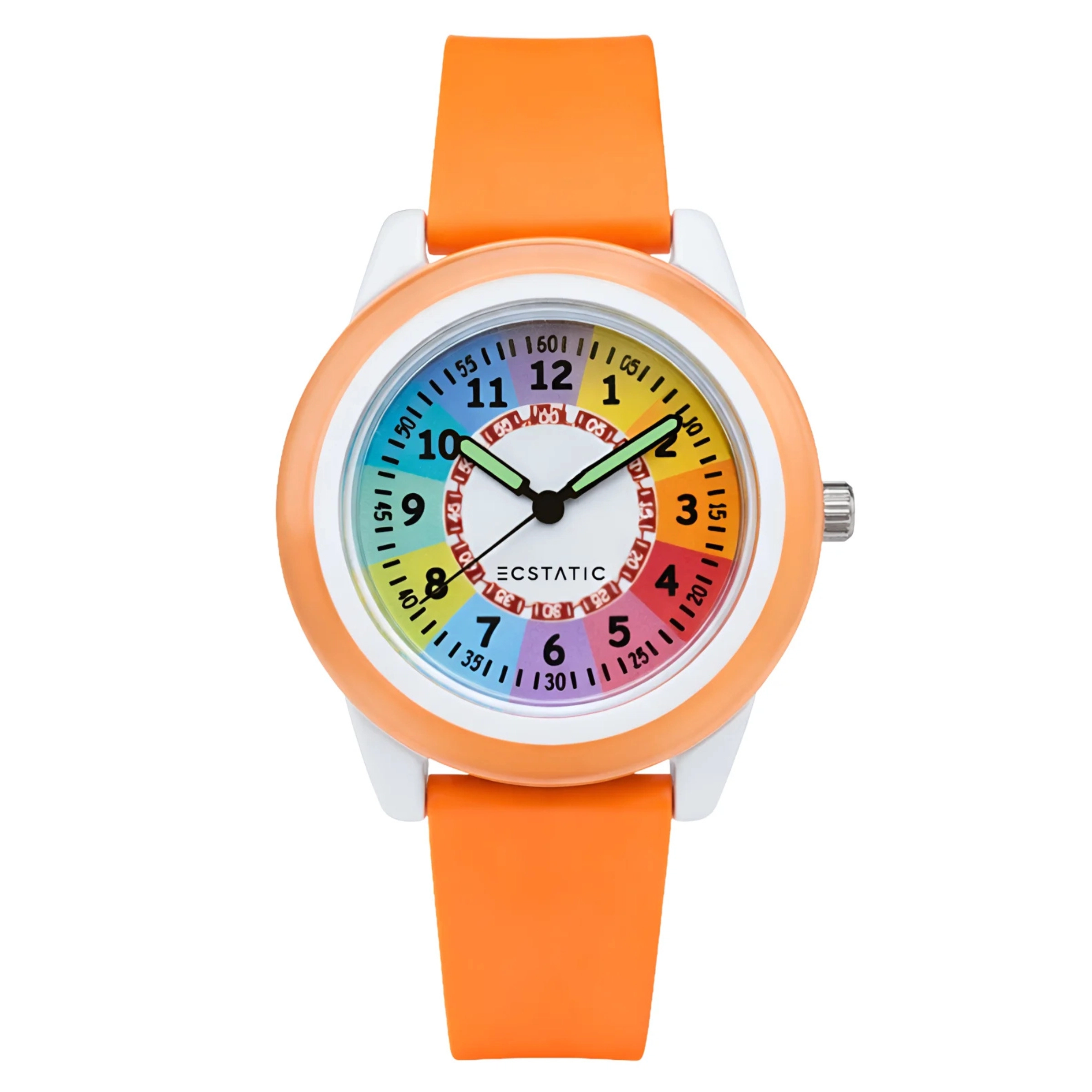 ECSTATIC – Fibre Case, Fibre Strap, Round Learning Dial, Kids Watch
