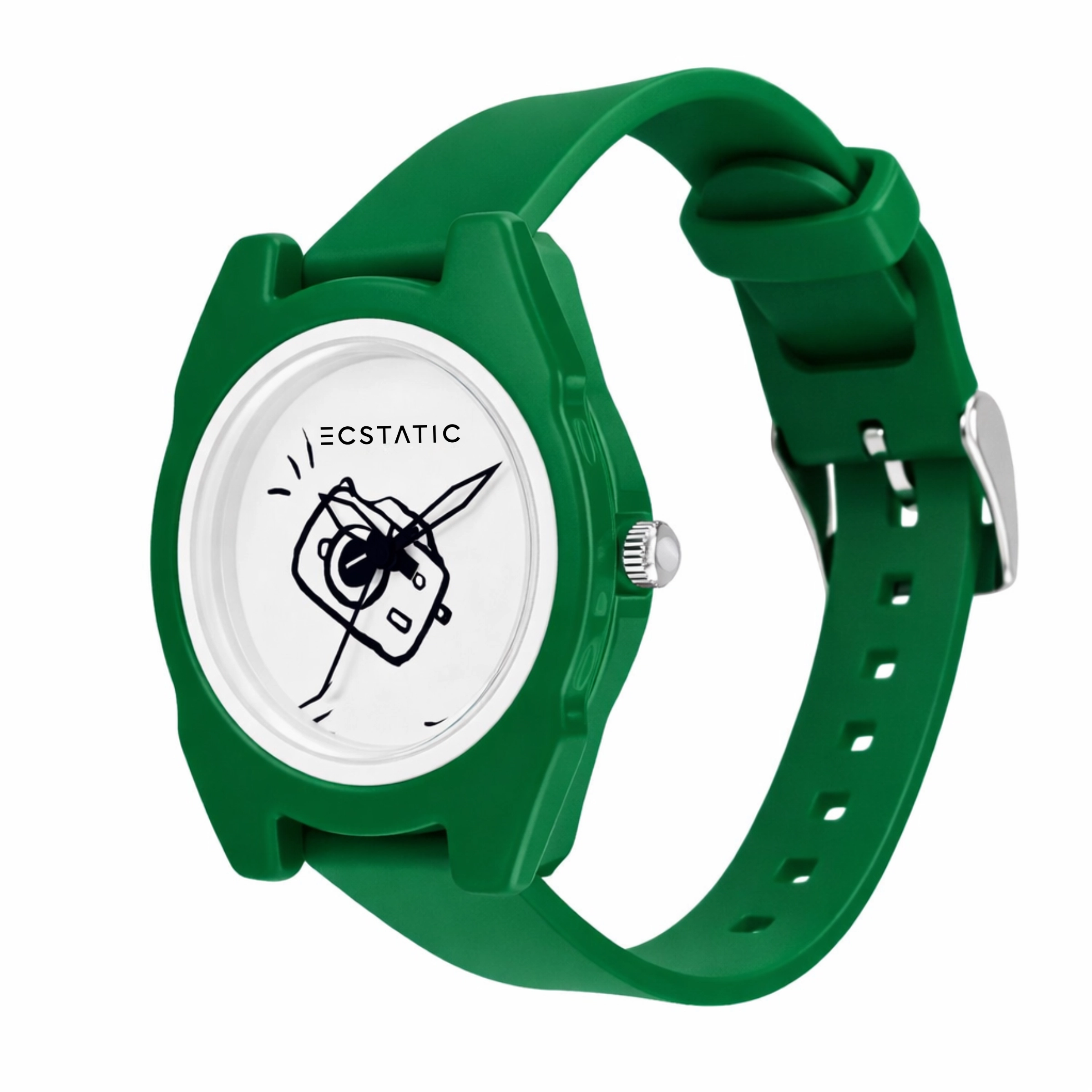 ECSTATIC – Alpha Watch, Fibre Case, Fibre Strap, H Design, Kids Watch