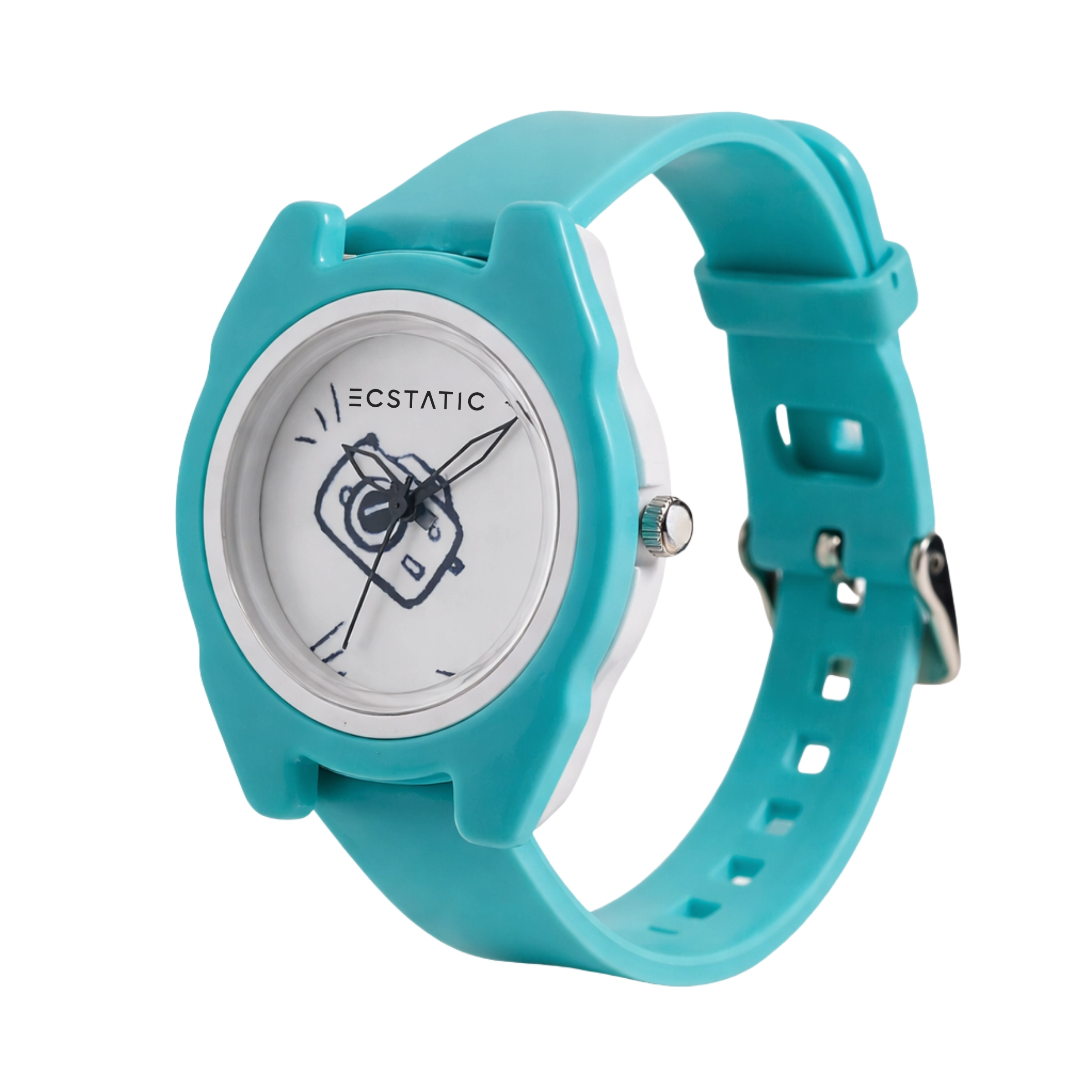 ECSTATIC – ECSTATIC – Alpha Watch, Fibre Case, Fibre Strap, H Design, Kids Watch