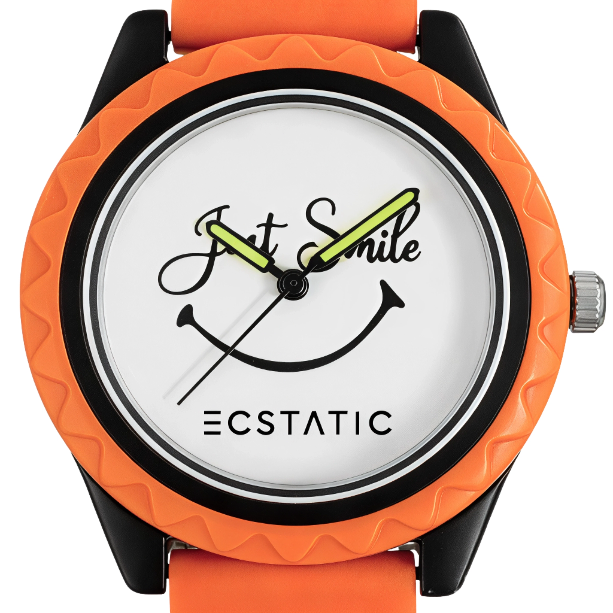 ECSTATIC – Aadhavan Design, Fibre Case, Fibre Strap, White Dial, Kids Watch