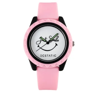 ECSTATIC – Aadhavan Design, Fibre Case, Fibre Strap, White Dial, Kids Watch