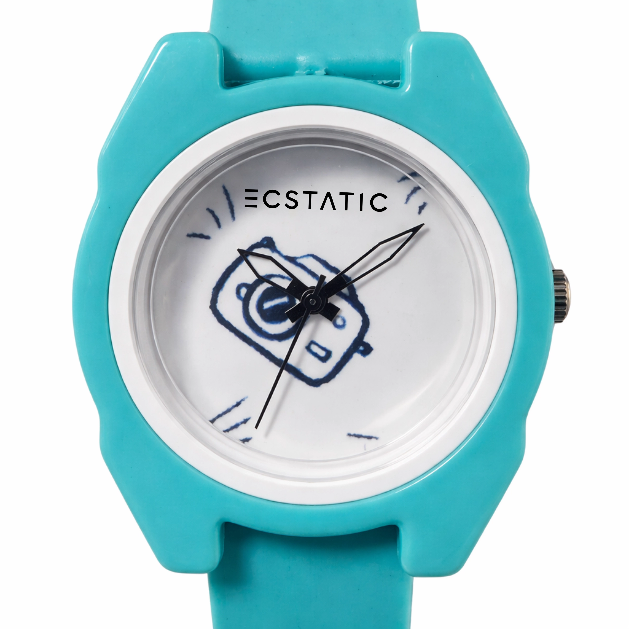 ECSTATIC – ECSTATIC – Alpha Watch, Fibre Case, Fibre Strap, H Design, Kids Watch