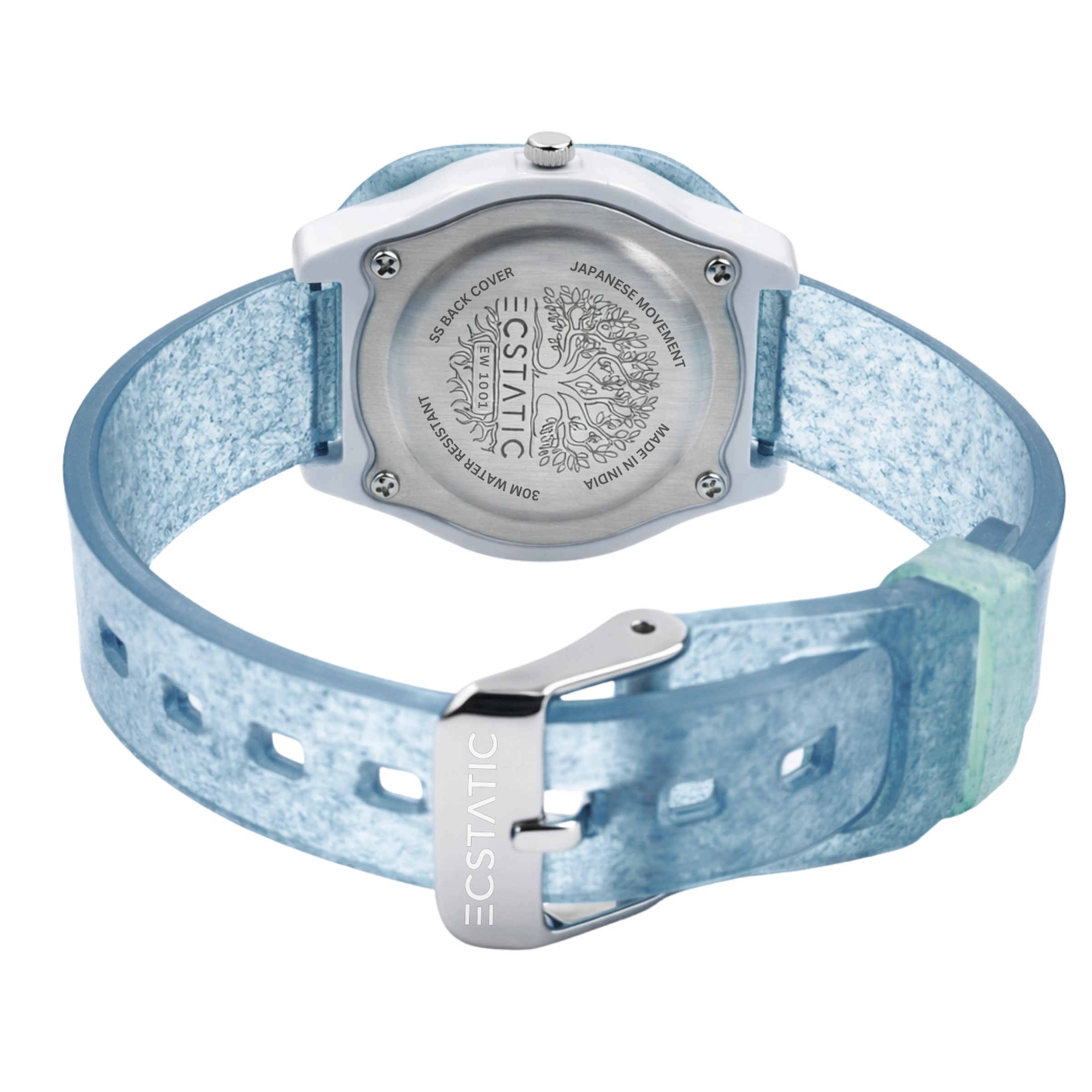 ECSTATIC – Fibre Case, Fibre Strap, Square Design Kids Watch