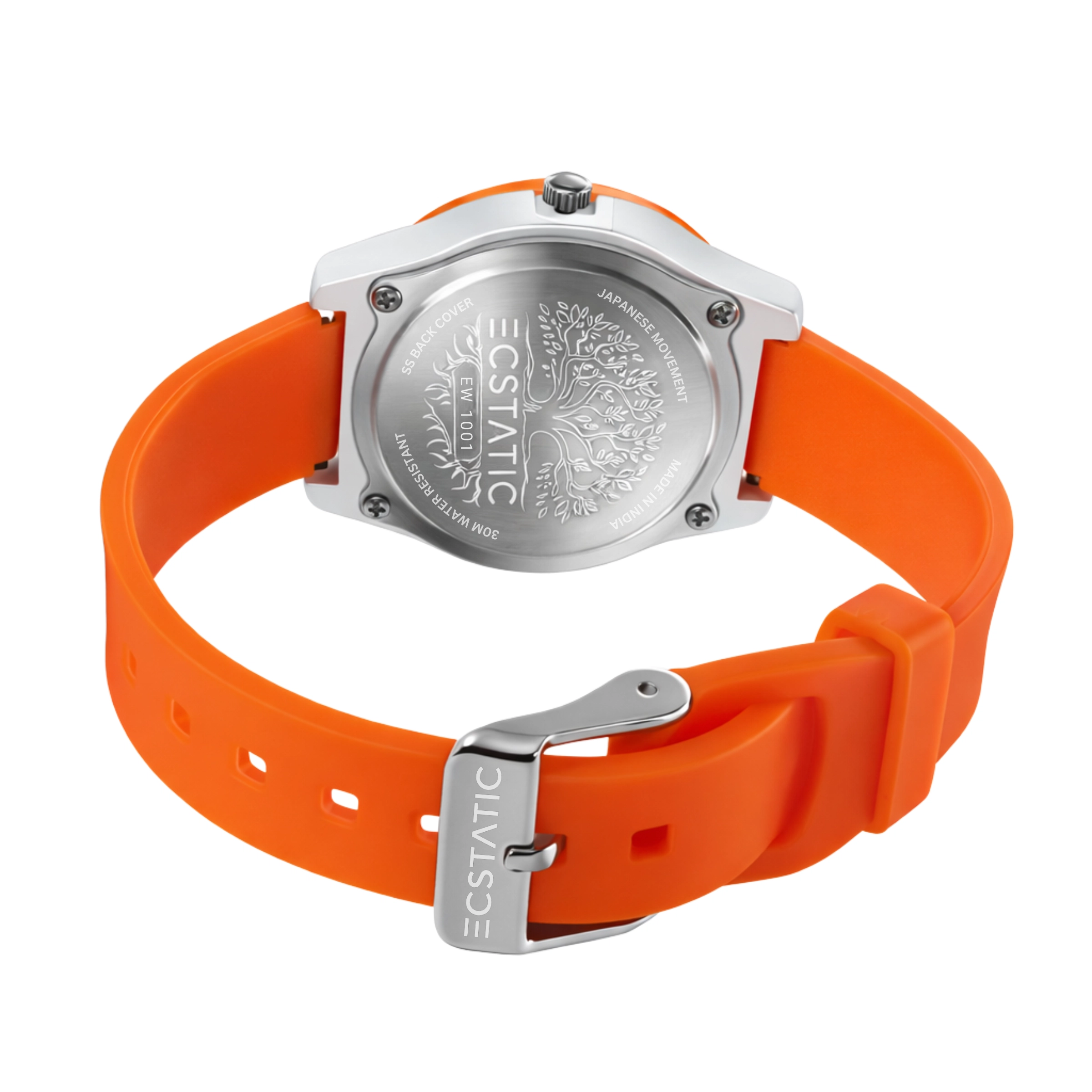 ECSTATIC – Fibre Case, Fibre Strap, Round Design, Kids Watch