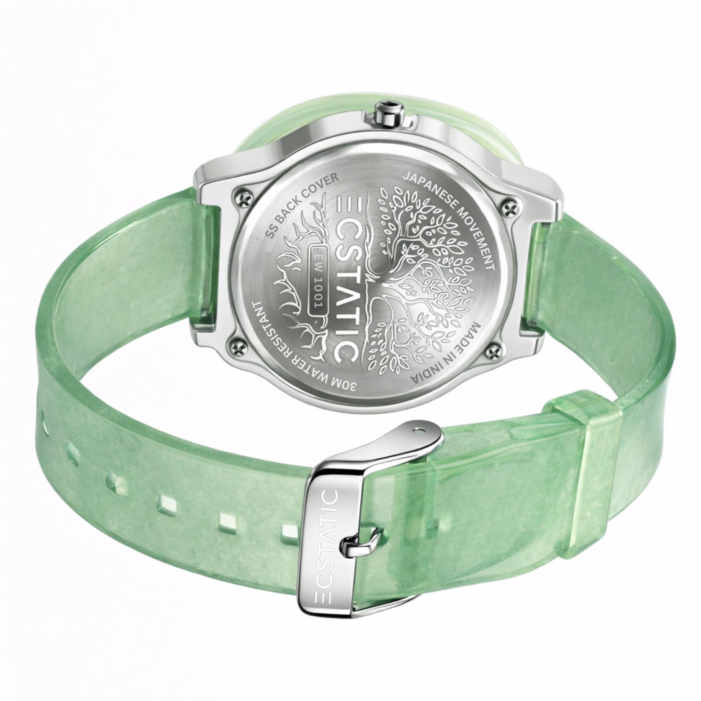 ECSTATIC – Fibre Case, Fibre Strap, Square Design Kids Watch