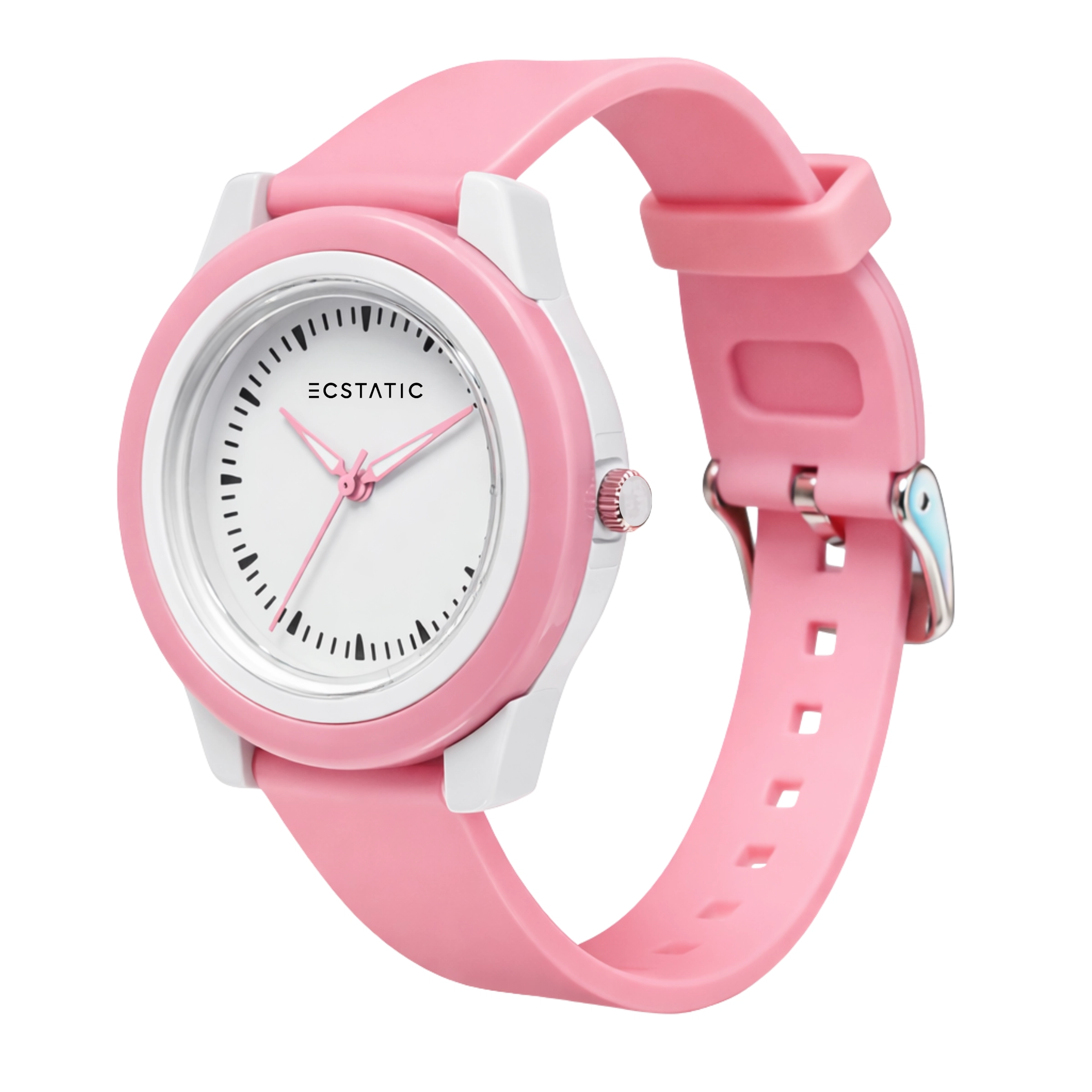 ECSTATIC – Fibre Case, Fibre Strap, Round Design, Kids Watch