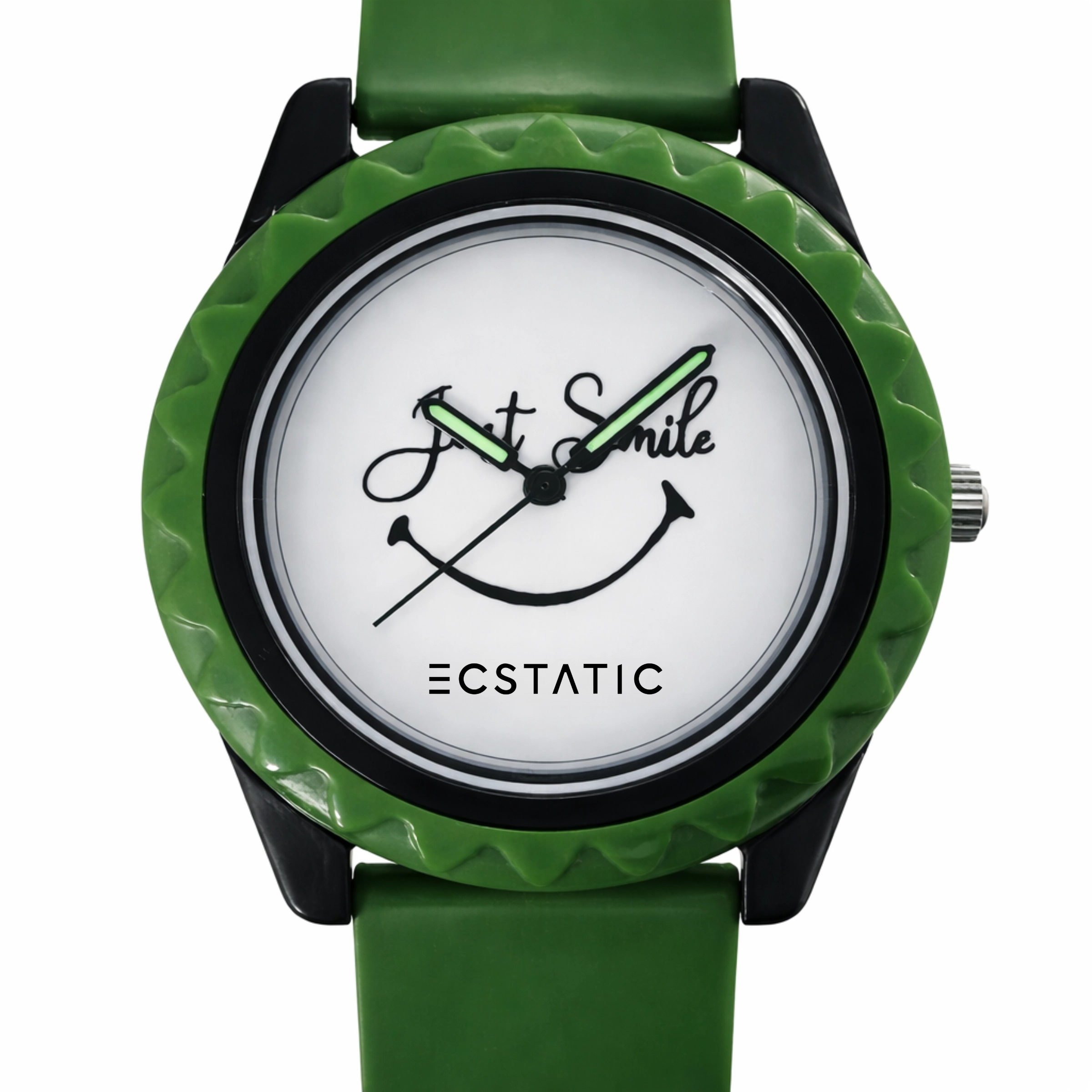 ECSTATIC – Aadhavan Design, Fibre Case, Fibre Strap, White Dial, Kids Watch