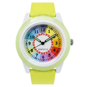 ECSTATIC – Fibre Case, Fibre Strap, Round Learning Dial, Kids Watch