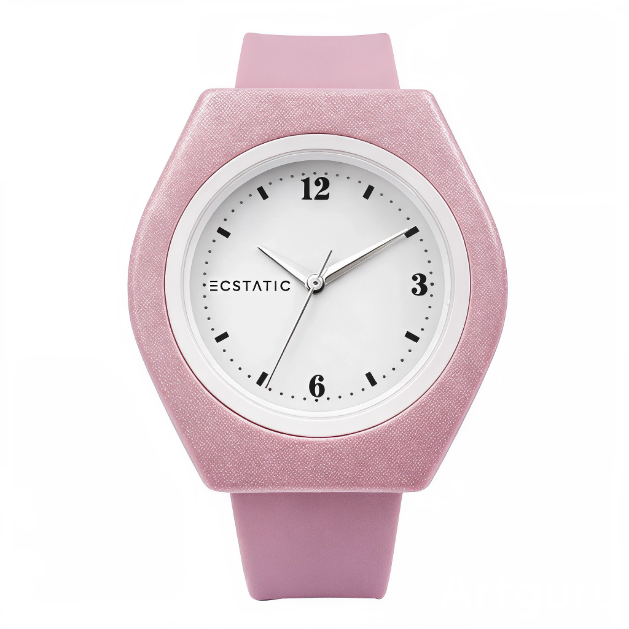 ECSTATIC – Tonneau Design, Fibre Case, Fibre Strap, White Dial, Kids Watch